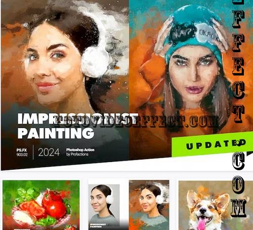Impressionist Painting Photoshop Action - A6KPLVY