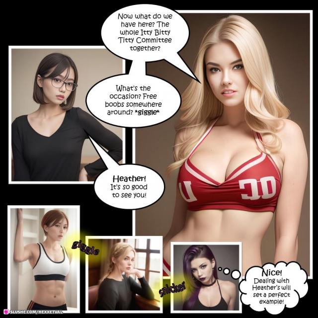 HexxetVal - The Itty Bitty Titty Committee 2 - Boob Wars 3D Porn Comic