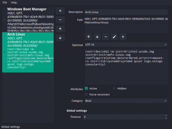 EFI Boot Editor 1.4.0