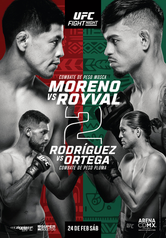 Смешанные единоборства. ММА. UFC Fight Night 237: Moreno vs. Royval 2. Prelims & Main Card [24.02] (2024) HDTVRip 720р | 50 fps