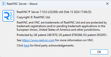 RealVNC Server Enterprise 7.10.0