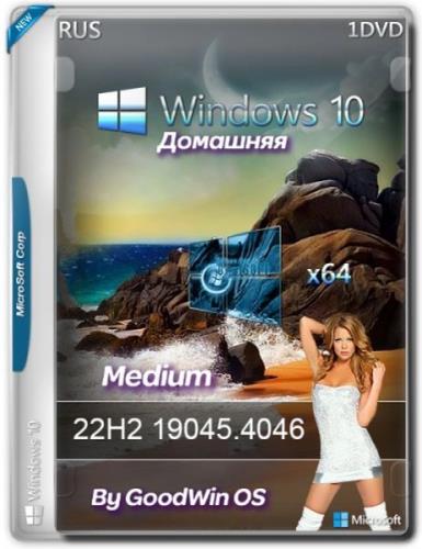 Windows 10 x64 Home  22H2 19045.4046 Medium by GoodWin OS (Ru/2024)