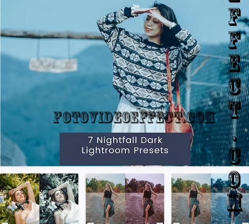 7 Nightfall Dark Lightroom Presets - XU2MU7K