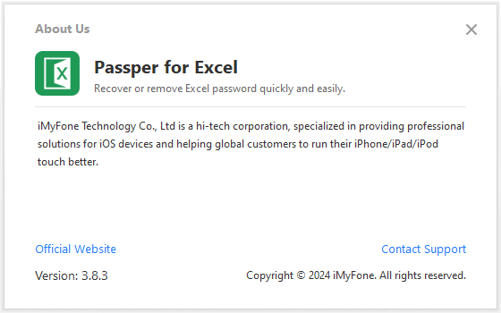 Portable Passper for Excel 3.8.3.4