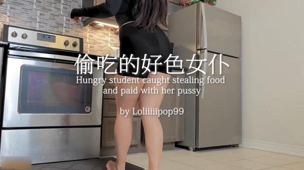 Loliiiiipop99 - Hungry student caught stealing food and paid with her pussy  Watch XXX Online FullHD