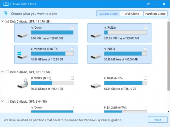 Hasleo Disk Clone v4.2.0 WinPE