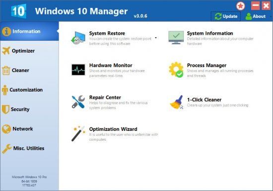 Yamicsoft Windows 10 Manager v3.9.2 Multilingual