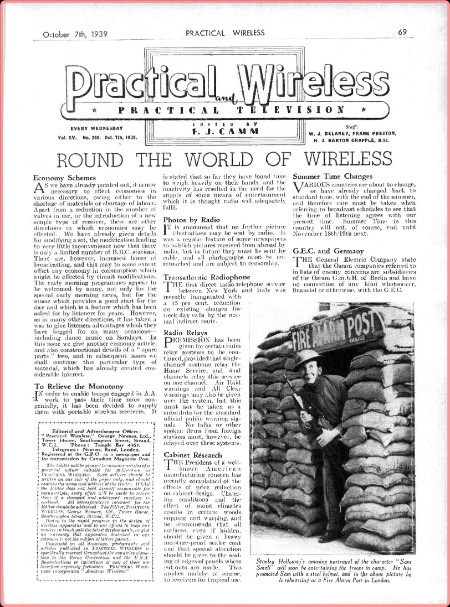 Practical Wireless 1939-10 07