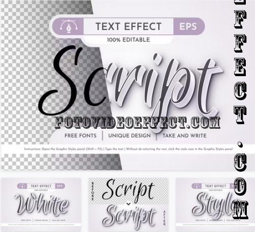 Script Editable Text Effect - 92006789