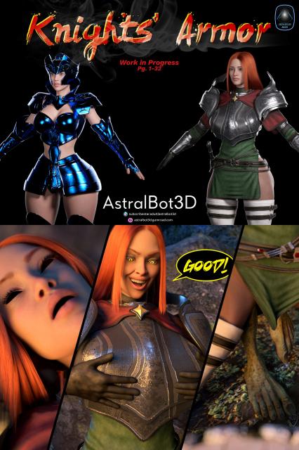 Astralbot3d - Knights' Armor - Ongoing 3D Porn Comic