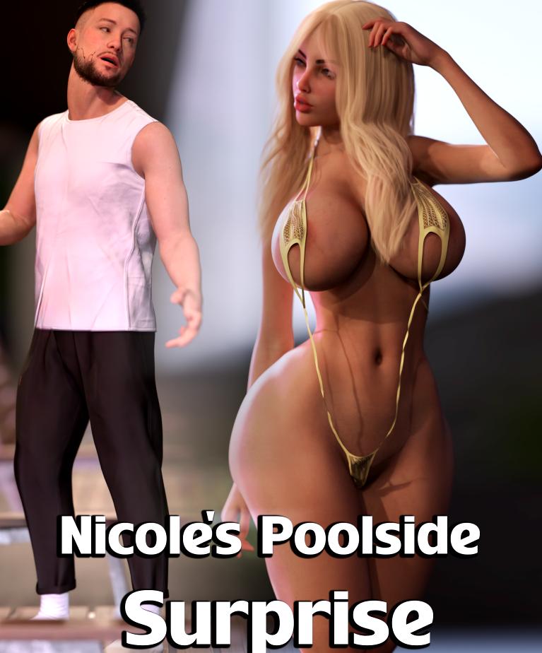 NicoleGTS - Nicole's Poolside Surprise 3D Porn Comic
