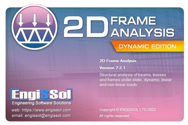 2D Frame Analysis Dynamic Edition 7.2.9