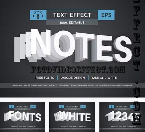 Notes - Editable Text Effect - 42306150