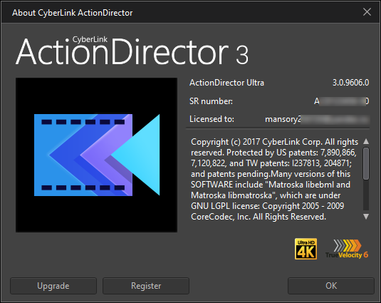 CyberLink ActionDirector Ultra 3.0.9606.0