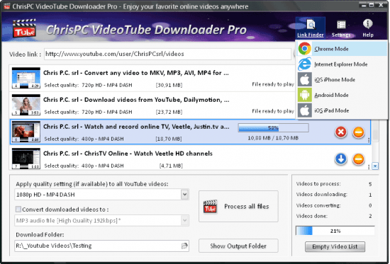 ChrisPC VideoTube Downloader Pro 14.24.0309 Multilingual