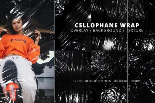 12 Cellophane Wrap Overlay Texture - FBA2GL9