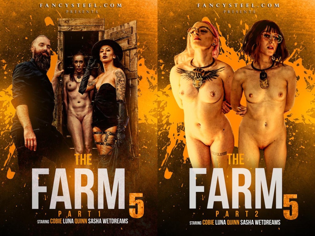 [Fancysteel.com] The Farm 5 (Quinn, Luna Lace, Cobie) / Ферма 5 (James Grey, Fancysteel.com) [2022 г., BDSM, Bondage, Chastity, Punishment, Outdoor, 1080p, WEB-DL]