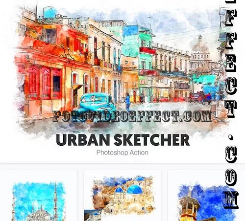 Realistic Urban Sketcher Photoshop Action - 6DHGXDK