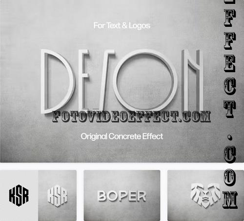 Concrete Text & Logo Effect - BFGJLEY