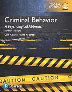 Criminal Behavior A Psychological Approach, Global Edition (2024)