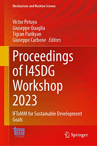 Proceedings of I4SDG Workshop 2023 IFToMM for Sustainable Development Goals (2024)