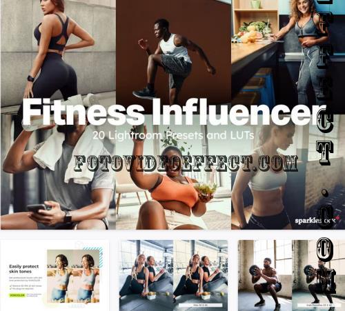 20 Fitness Influencer Presets & LUTs - 92056498