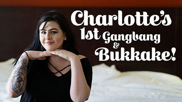 Charlotte Blue - Charlotte Blue's 1st Gangbang and Bukkake (E32 )