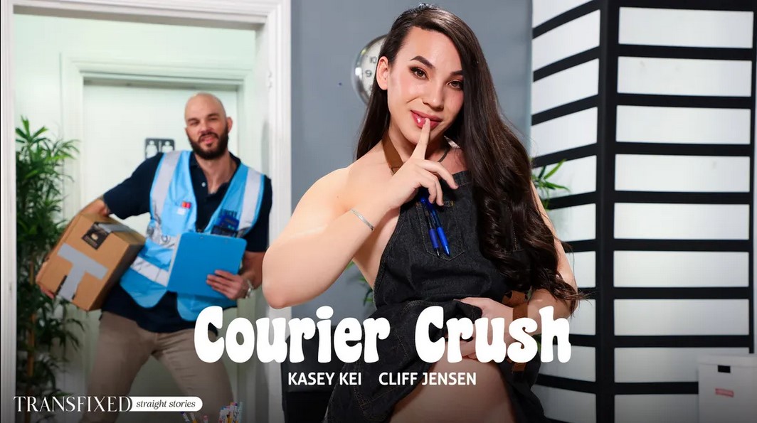 [AdultTime.com] Kasey Kei & Cliff Jensen | Courier Crush (02.03.2024) [2024 г., Shemale, Oral, Hardcore, Anal, Ass Licking, Bareback, Cumshot, Cum on Face, Cum in Mouth, 4K, 2160p, SiteRip]
