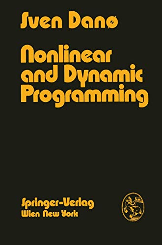 Nonlinear and Dynamic Programming An Introduction