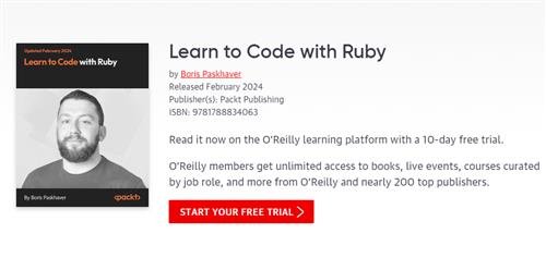 Learn to Code with Ruby by Boris Paskhaver