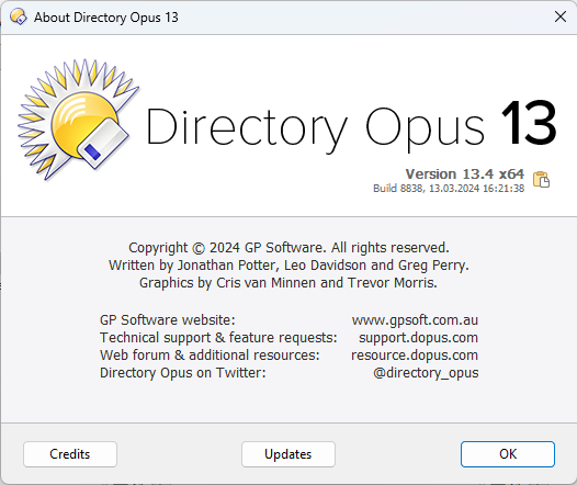 Directory Opus 13.4 Build 8838