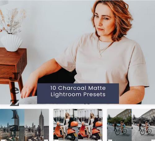 10 Charcoal Matte Lightroom Presets - R66TN56