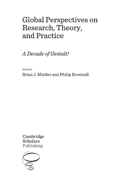 Global Perspectives on Research, Theory, and Practice by Brian J. Mistler 558ec7b220ab09e1d2c278591ac68d31