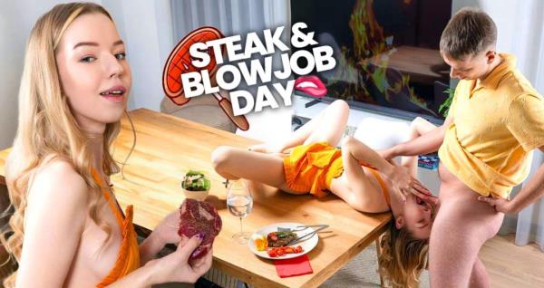 Mirka Grace, Mirka - Steak & Blowjob day  Watch XXX Online FullHD
