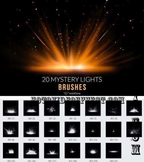 20 Mystery light photoshop digital brushes - AFLL8SQ
