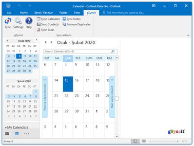 gSyncit for Microsoft Outlook 5.6.83