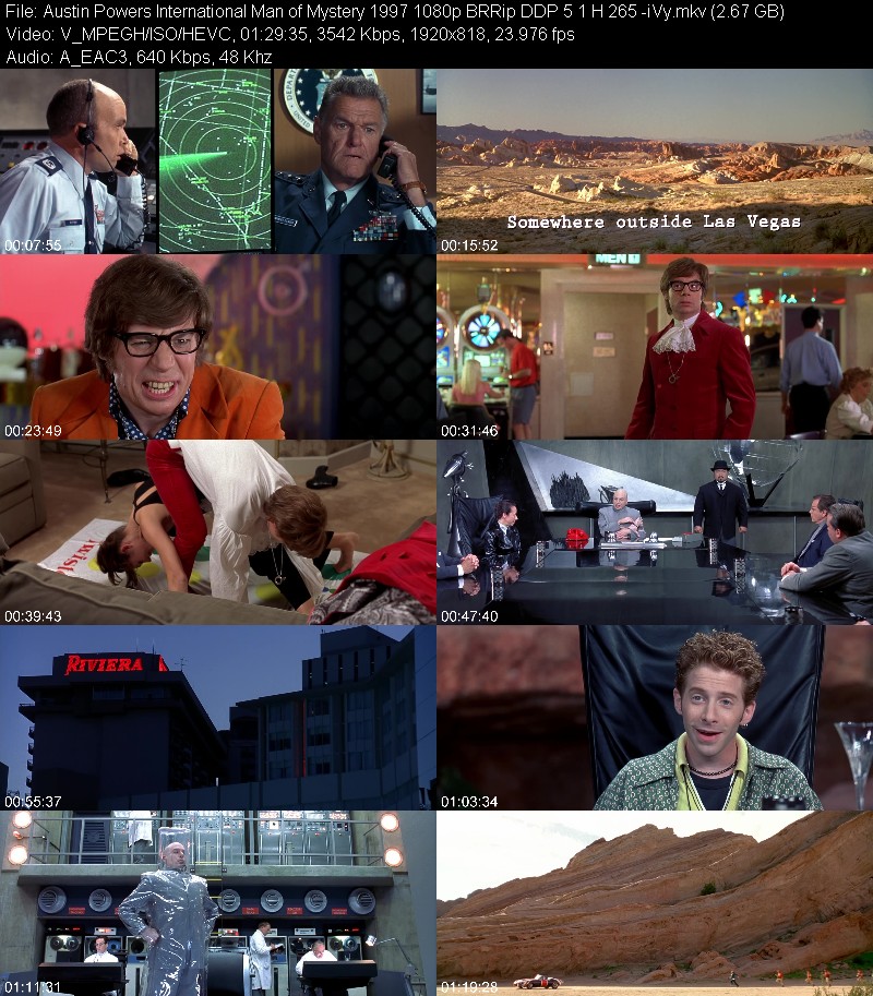 Austin Powers International Man of Mystery 1997 1080p BRRip DDP 5 1 H 265 -iVy B06bdfd0a04b5b1dcfa7cc93b1ed090b