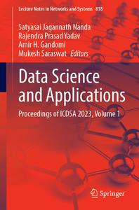 Data Science and Applications, Volume 1