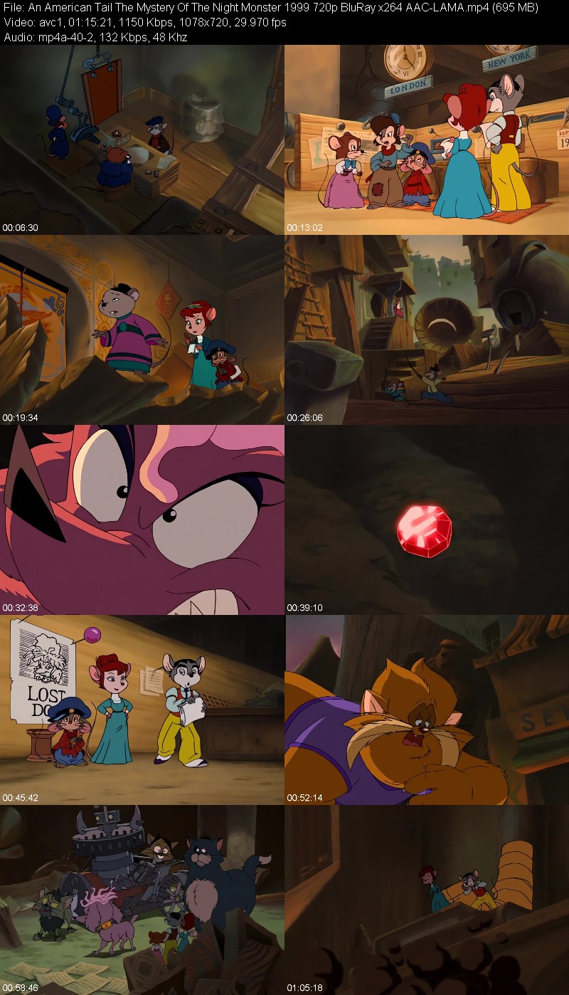 An American Tail The Mystery Of The Night Monster (1999) 720p BluRay-LAMA 176cdb265016f1429be22ff2447c943a