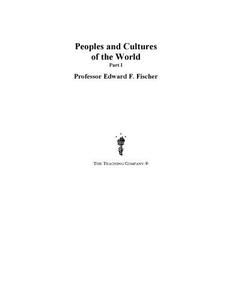 Peoples and cultures of the world