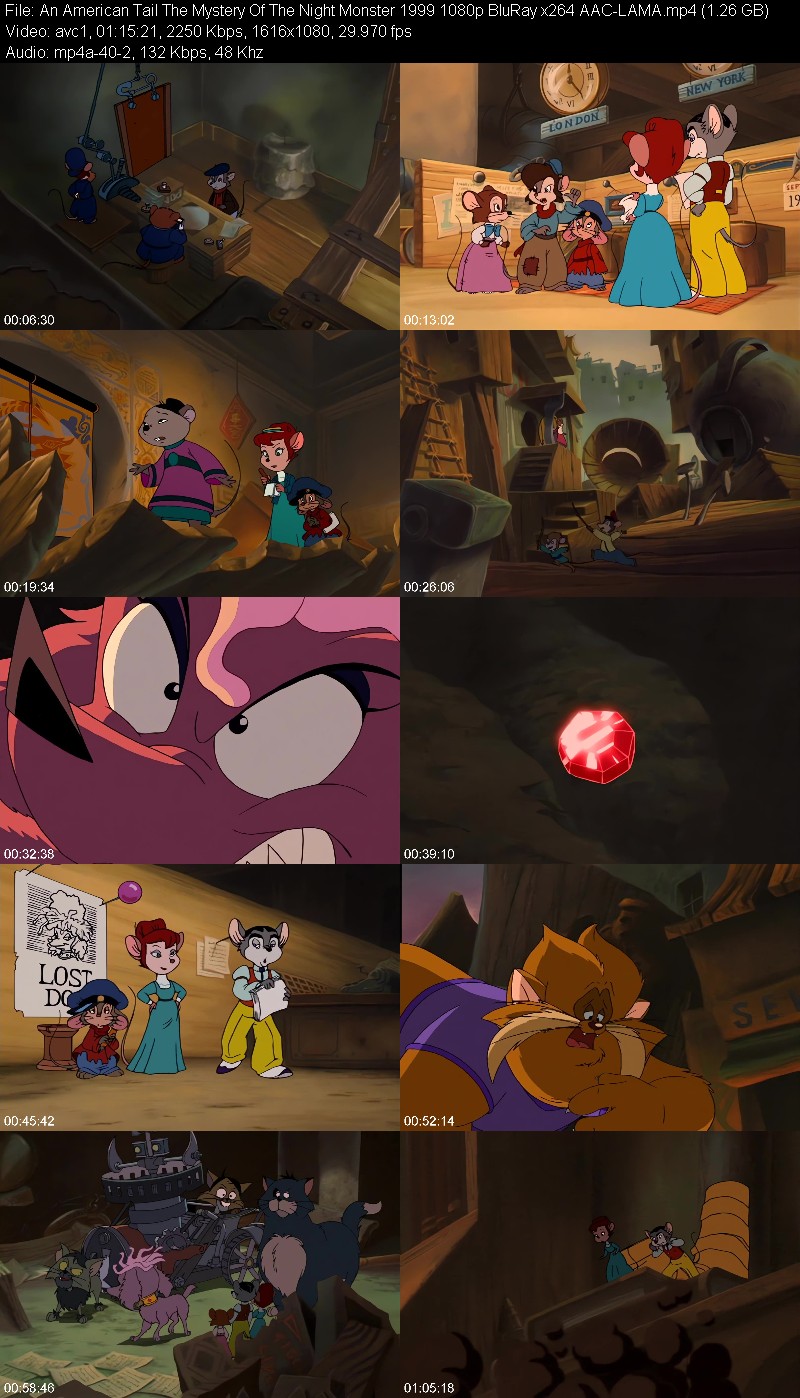 An American Tail The Mystery Of The Night Monster (1999) 1080p BluRay-LAMA A9138cea1be54915fb611ec7510b5a5b