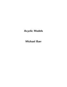 Acyclic Models