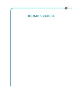 Human Culture Highlights of Cultural Anthropology