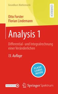 Analysis 1 Differential– und Integralrechnung einer Veränderlichen , 2.Auflage