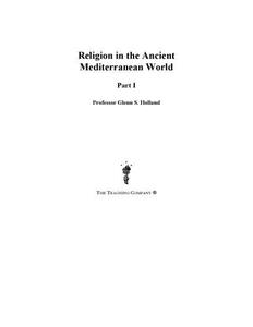 Religion in the ancient Mediterranean world