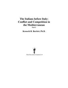 The Italians before Italy  conflict and competition in the Mediterranean