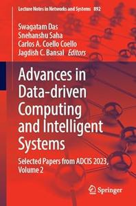 Advances in Data–Driven Computing and Intelligent Systems, Volume 2