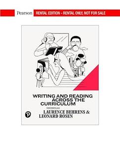 Writing and Reading Across the Curriculum [RENTAL EDITION] Ed 14