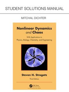 Student Solutions Manual Nonlinear Dynamics and Chaos (3rd Edition)