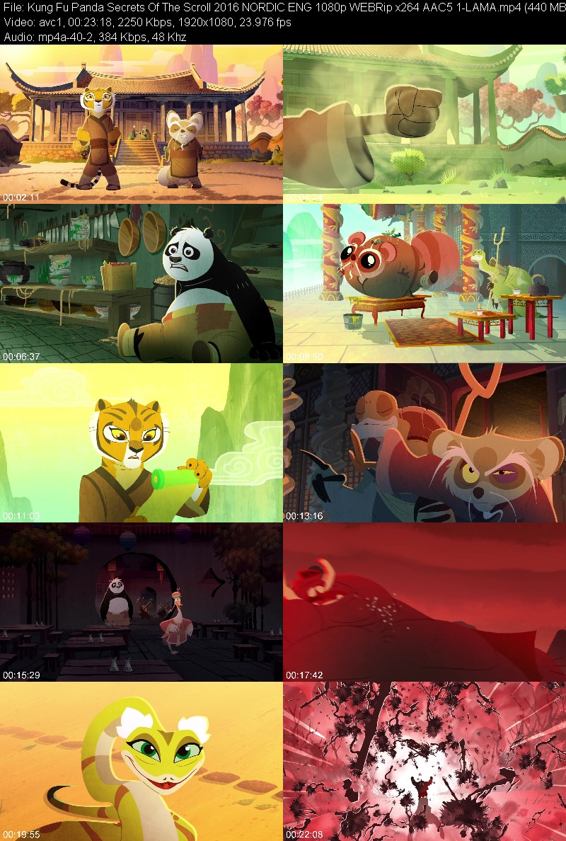 Kung Fu Panda Secrets Of The Scroll (2016) NORDIC ENG 1080p WEBRip 5 1-LAMA D2c1625524cff509057f3c4d9410a721